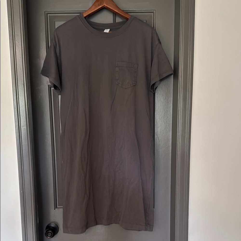 Old Navy charcoal Gray Short Sleeve Tshirt dress